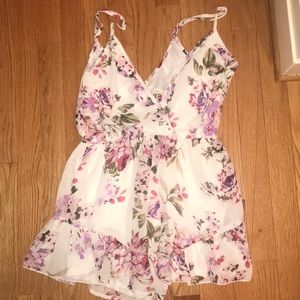 Reverse Floral Romper